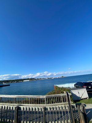 Patio at BC pizza St Ignace