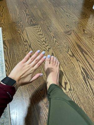 Gel mani/ reg pedi