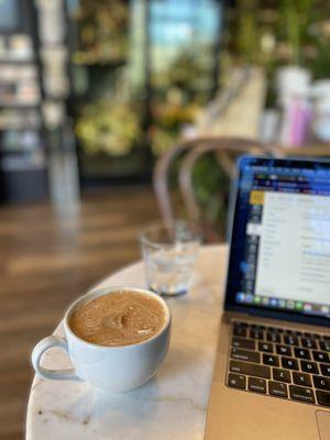 Good morning tea lattes from the Flower Bar are the best!