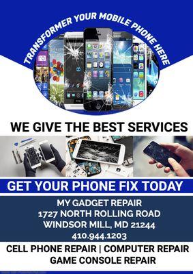 Baltimore cell phone repair: screen cracks, charging issues, and more!  #FixIt