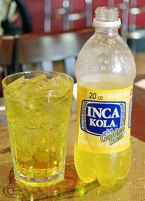 Golden Ecuadorian soda, Inca Kola !