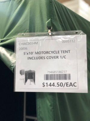 This motorcycle tent is adorable I don't even have a motorcycle but I feel like I need it