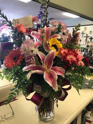 Gorgeous Birthday bouquet for my moms 80th birthday