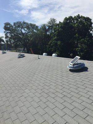 Have you thought about adding solar exhaust vents to your roof? Give us a call or Click!