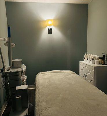 Massage and facial treatment room at Zen Garden Spa