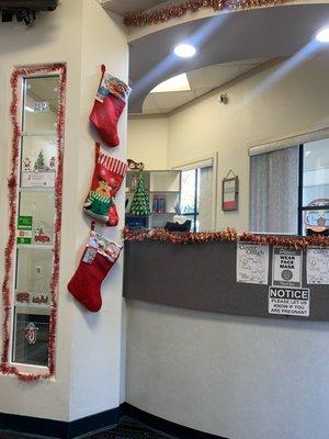 cute waiting room very festive