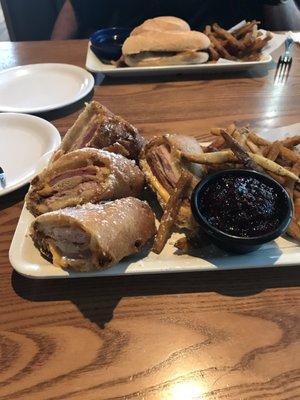 Monte Cristo!! Garlic fries extra crispy