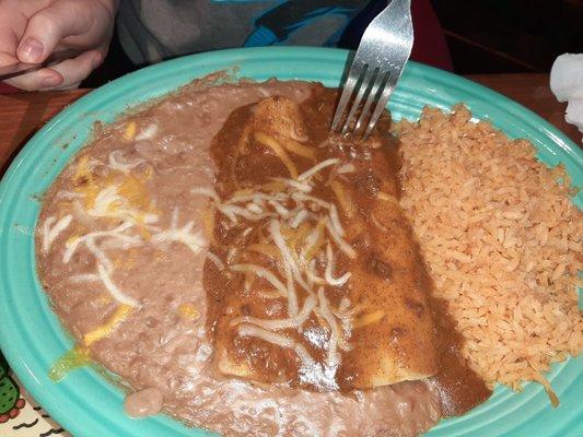 Beef enchiladas