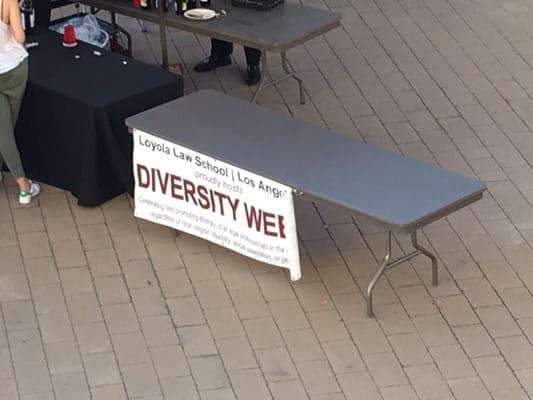 Diversity week food fair at Loyola law school