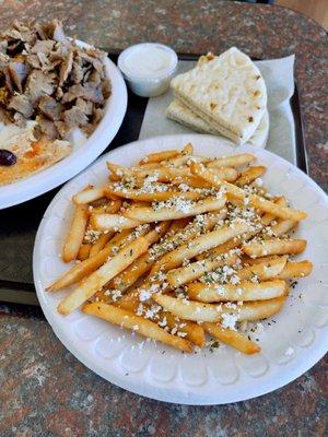 Greek fries (feta cheese and oregano)