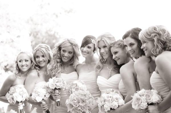 Bride and Bridesmaids