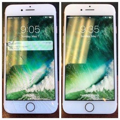 Before&After - iphone screen