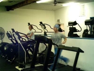 Upstairs treadmills