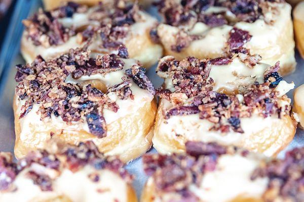 Maple bacon donuts... need we say more?!