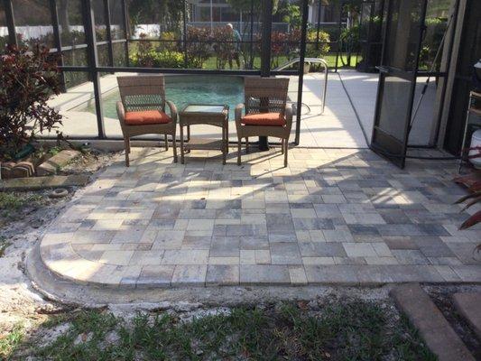 Added a small patio outside our lanai. Paver Mac did a great job, at a very good price. We got exactly what we wanted.