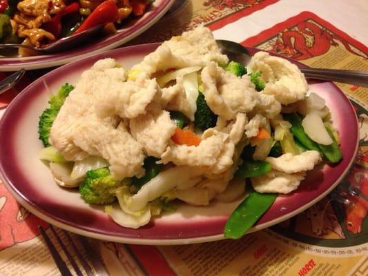 Steamed veggies and chicken