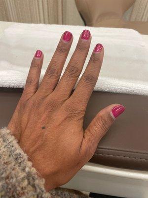 Before gel manicure