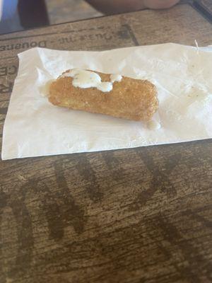 Mozzarella cheese sticks with ranch, $5.00 bucks for 6