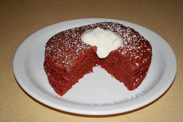 Homemade Red Velvet Pancakes!