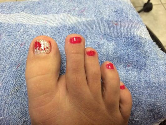 Valentines  day toes