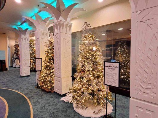 Beautiful Christmas tree display at the Visitor's Center