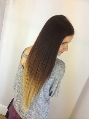 "Dipped" ombré hair/cut done by Christy at Salon FX