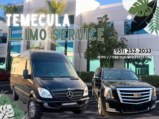 Let us redefine your corporate travel with precision and style.

Temecula Limo Service in Temecula, CA P - (951) 252-2033