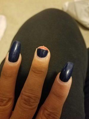 This is my 4th nail to break  in the same spot.