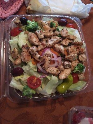 Chicken garden salad