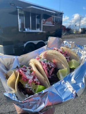 Haitian Griot tacos