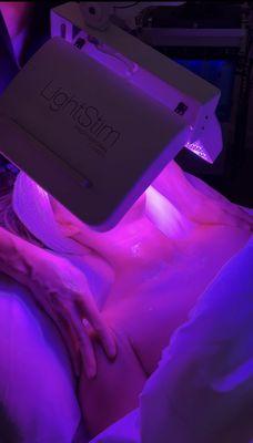 Light Stim during Hydrafacial