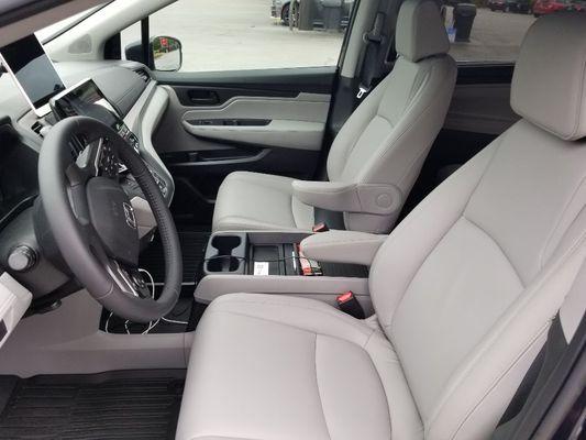 The interior of one of our automobiles.  Our vehicles are all well maintained and meticulously clean at all times.