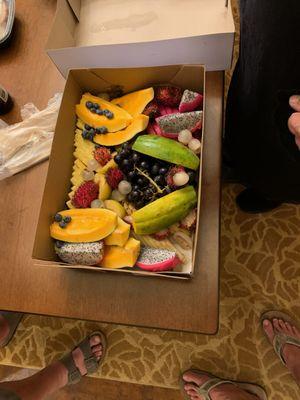 Fruit plate I requested for breakfast the next day. Worked out so well.