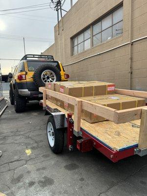 Tire carriers being shipped all over the USA