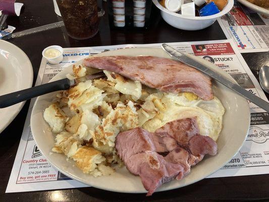 Stacks Traditional Breakfast with Meat