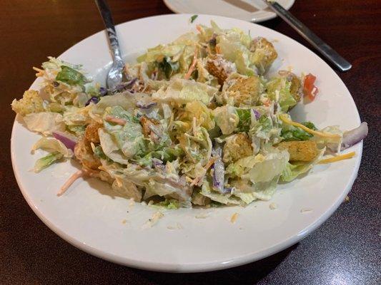 House salad with Ranch