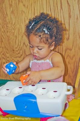 Our toddlers have fun activities to do all day long.