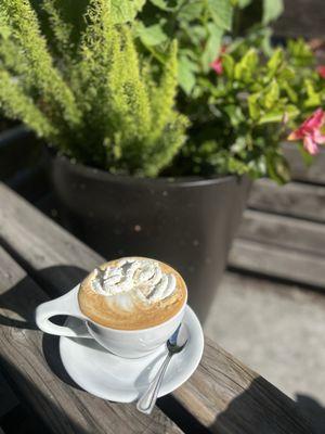 Miso Carmel Latte. Great balance of salty and sweet. Yum!