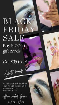 Black Friday gift card special!