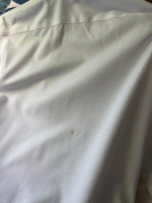 Shirt with stain