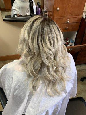 Hair color and cut by Michelle