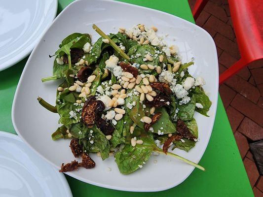 Gorgonzola,  Fig,  and Pinenut Salad