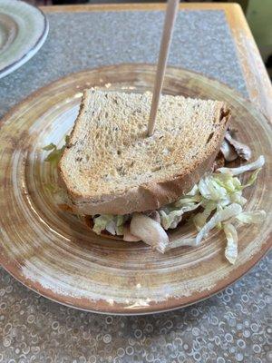 Tuna Salad Cormorant Sandwich. Half, it came with soup