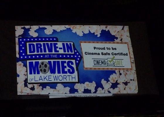 Opening film card at the drive in