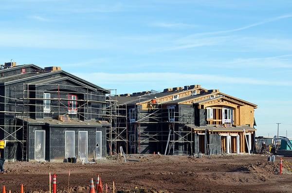 Commercial Roofing Construction. Imperial Valley Apartment Project.