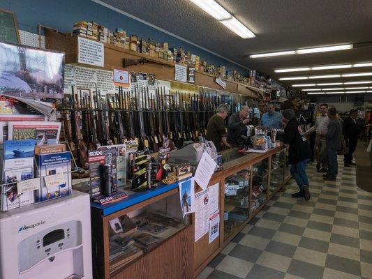 The front counter, with lots of selection behind it!