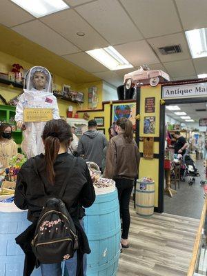 Soda Pop and Candy in connection to antique mall