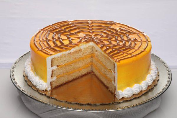 Passion Fruit cake, it's beautiful and without doubt the most exotic of cakes. It is highly favored due to its carefully balanced sweet and