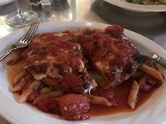 E wee love this pace   Excellent chicken parmigiana , again again and again