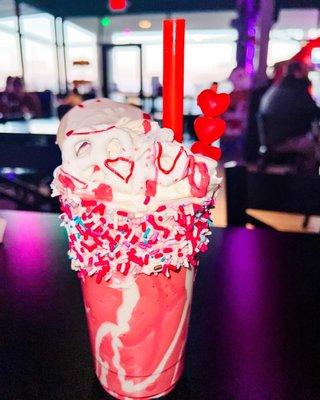 Valentines milkshake